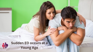 What is sudden ED and why occur at a young age?